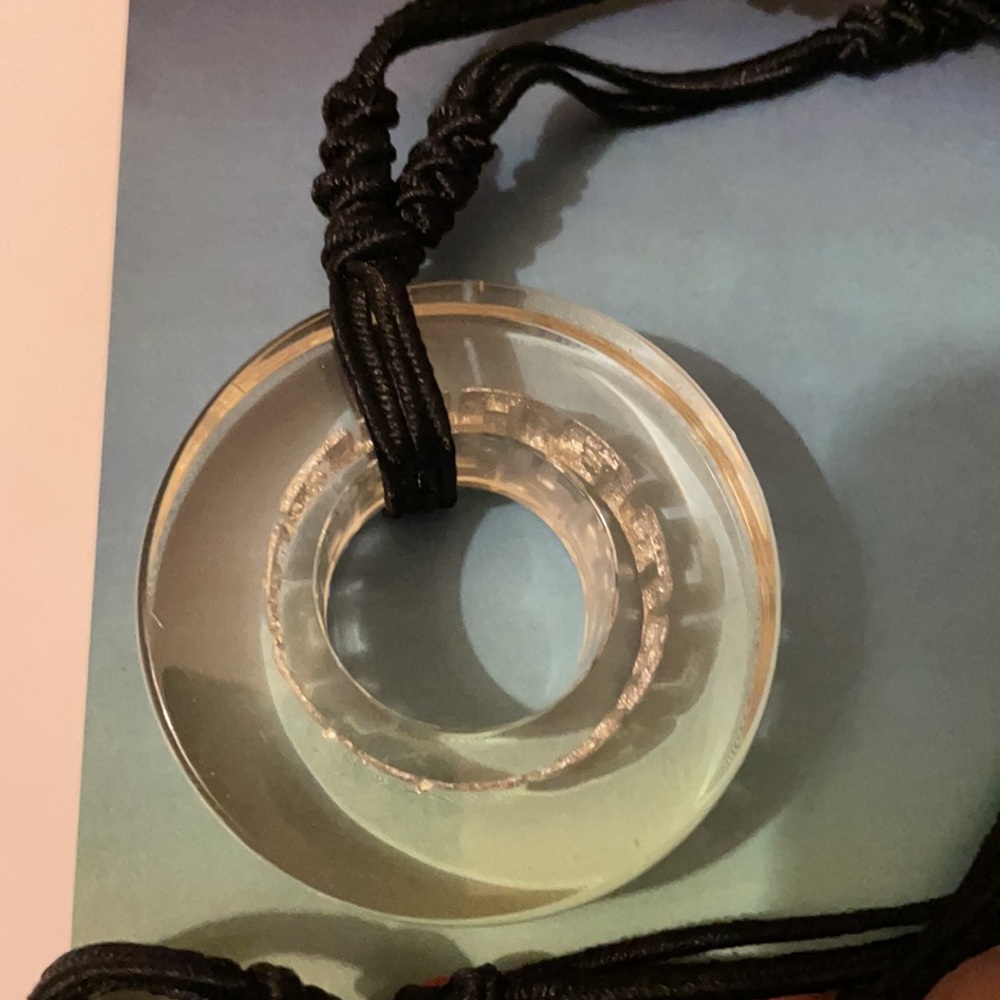 Original Artist Grecian Plexi Ring Pendant
